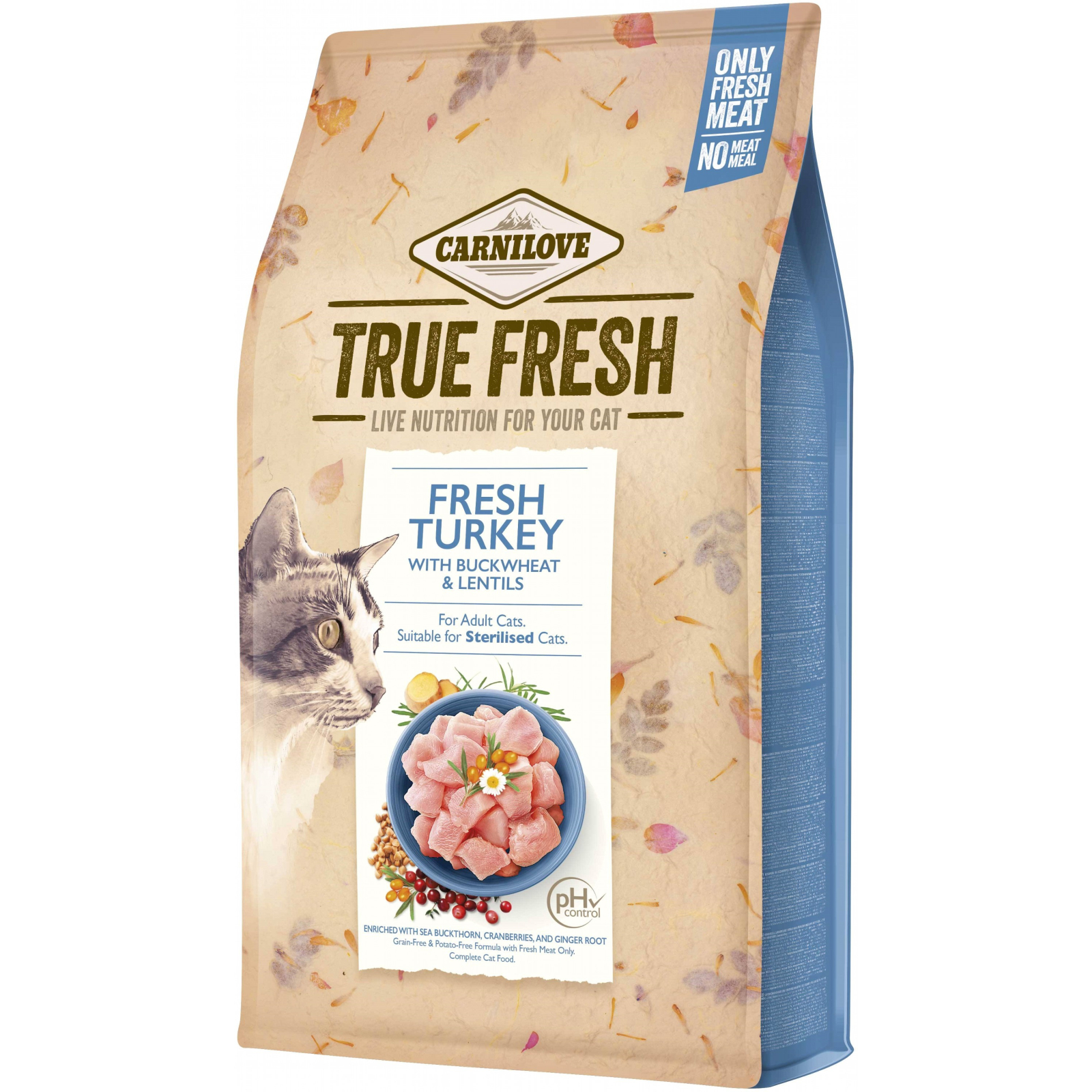Сухий корм для кішок Carnilove True Fresh Cat Turkey 1.8 кг (8595602561452)