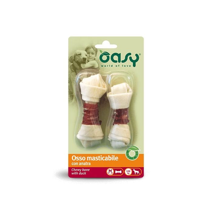 Лакомство для собак OASY Chewy Bone утка -M- 54 г (8053017341026)
