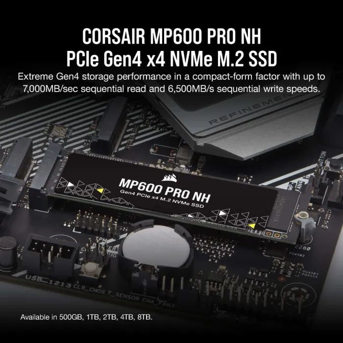 Накопичувач SSD M.2 2280 8TB MP600 PRO NH Corsair (CSSD-F8000GBMP600PNH) зображення 12