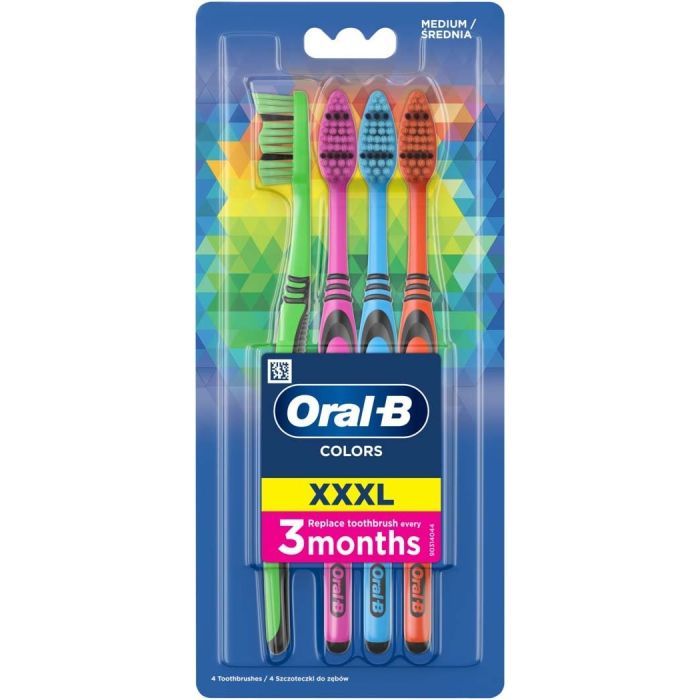 Зубна щітка Oral-B Colors Середньої жорсткості 4 шт. (8001090675521) зображення 2