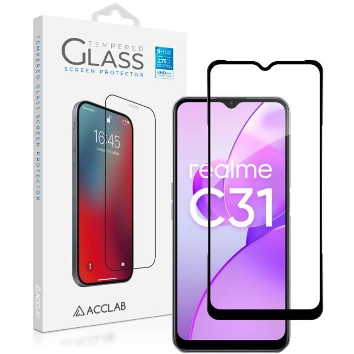 Стекло защитное ACCLAB Full Glue Realme C31 (1283126540721) изображение 7