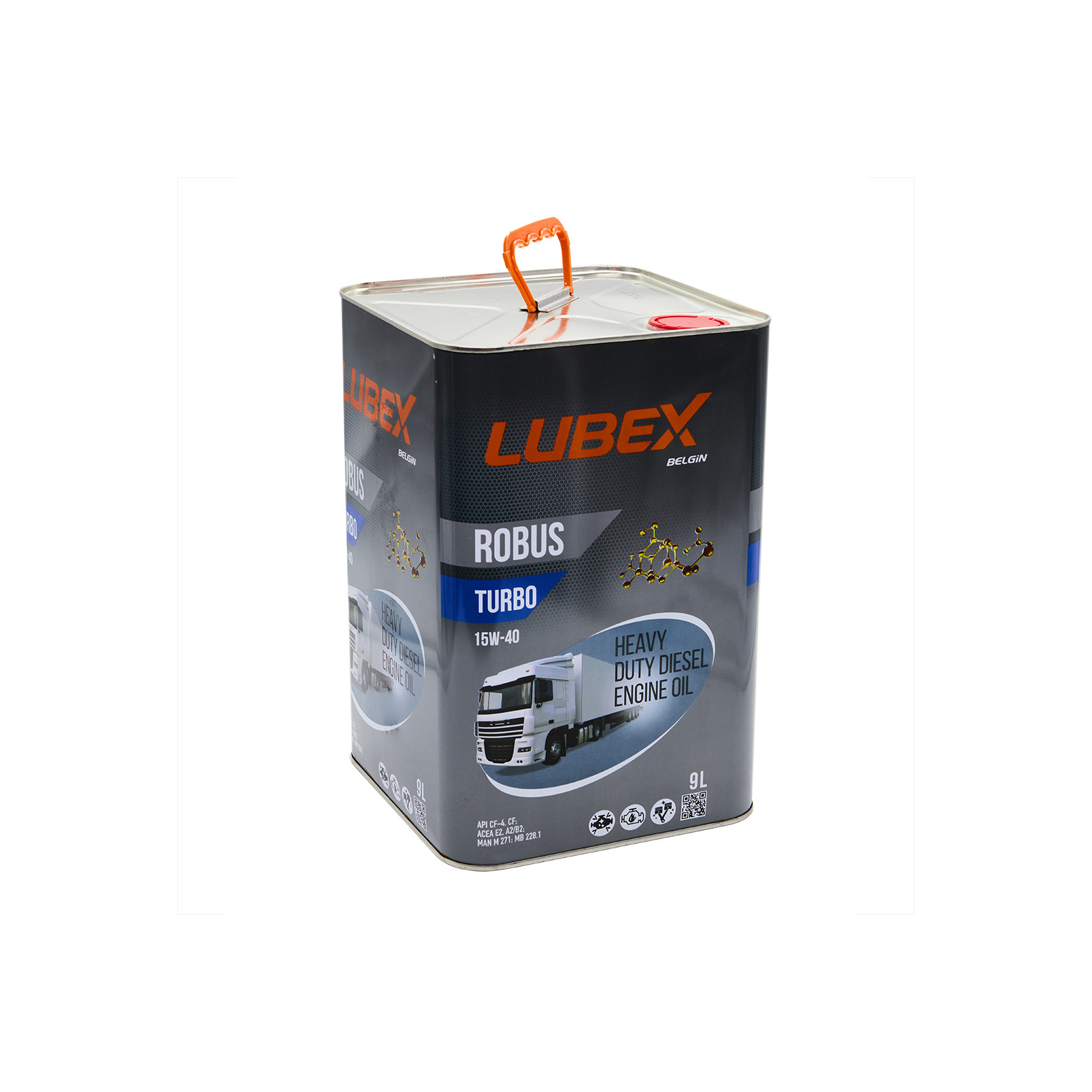 Моторна олива LUBEX ROBUS TURBO 15W40 9л зображення 3
