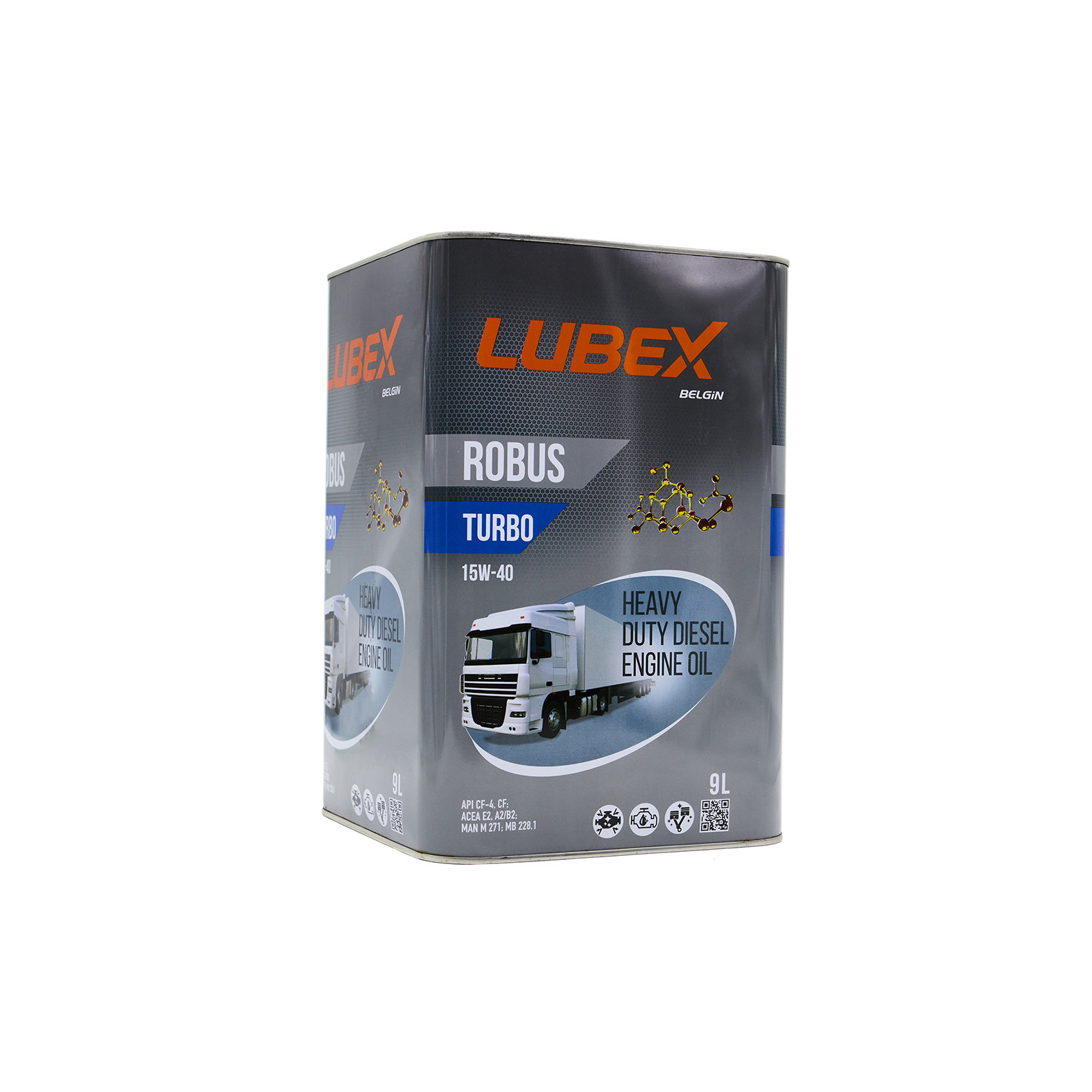Моторное масло LUBEX ROBUS TURBO 15w40 20л (019-0780-0020)