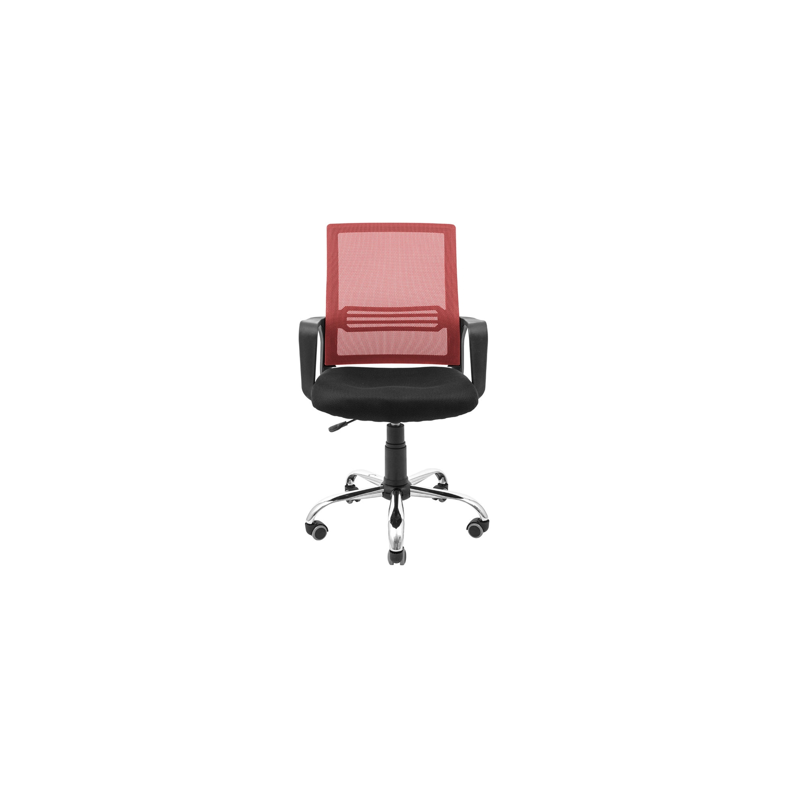 Офисное кресло Richman Джина Хром Пиастра Сетка черная+красная (ADD0003119) изображение 2
