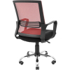Офисное кресло Richman Джина Хром Пиастра Сетка черная+красная (ADD0003119) изображение 3