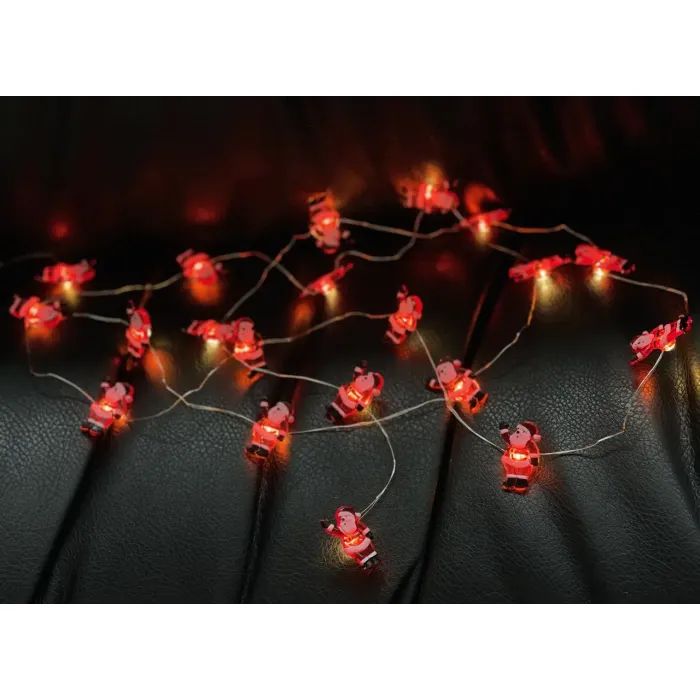 Гірлянда Chomik Санта струна , 2,2 м, 20 LED теплий білий, 2АА (5900779854178) зображення 4