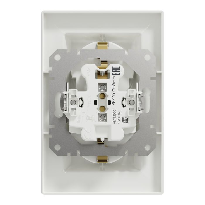Розетка Schneider Electric ASFORA с заземлением двойная крем 16А (EPH9900123) изображение 8
