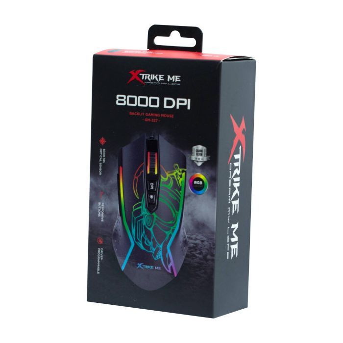 Мишка Xtrike ME GM-327 USB RGB Black (GM-327) зображення 8
