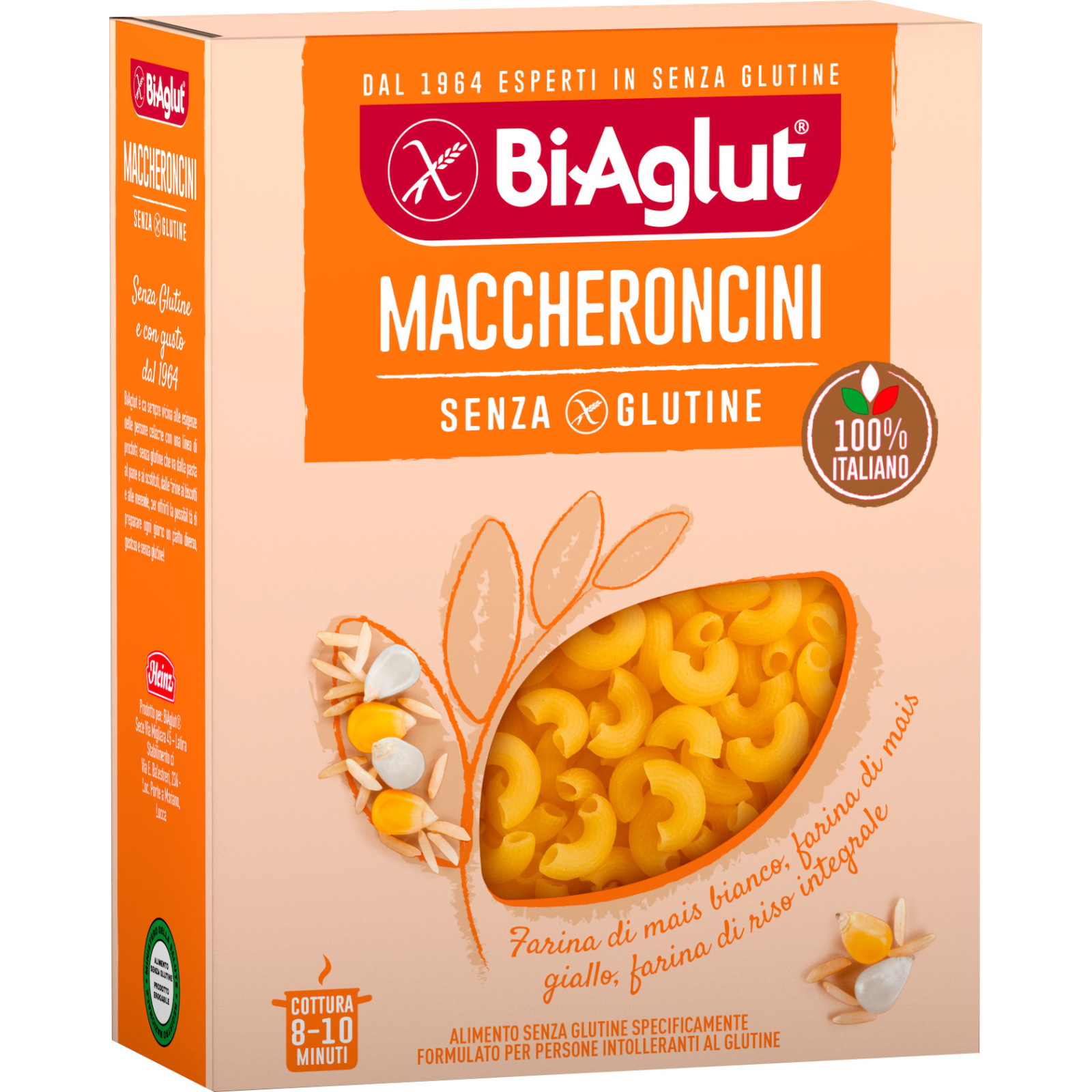 Макароны BiAglut Maccheroncini безглютеновые 400 г (1136502)