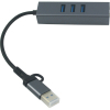 Концентратор USB 3.0 Type-C/Type-A to RJ45 Gigabit Lan, 3*USB 3.0, cable 13 cm Dynamode (DM-AD-GLAN-U3) изображение 3