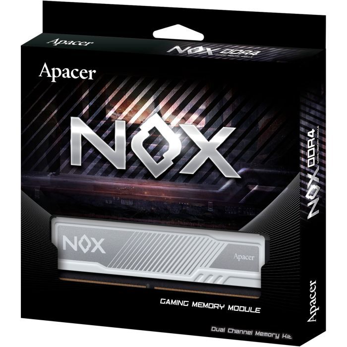 Модуль памяти для компьютера DDR4 16GB (2x8GB) 3200 MHz NOX White Apacer (AH4U16G32C28YMWAA-2) изображение 5
