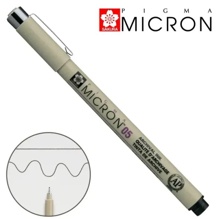 Лайнер Sakura Pigma Micron (0.5) 0,45 мм Сепія (084511377417) зображення 2