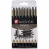 Лайнер Sakura Набор Pigma Micron 8 шт, Черный (8712079459536)