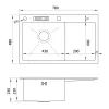Мойка кухонная Nett NB-7848(L) изображение 6