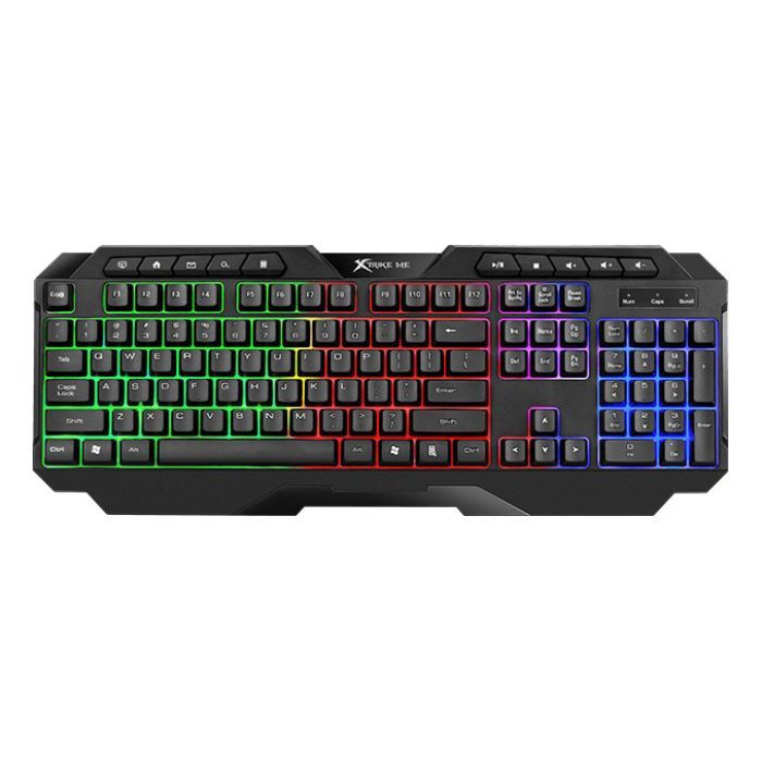 Клавіатура Xtrike ME KB-306 LED USB UA Black (KB-306UA)