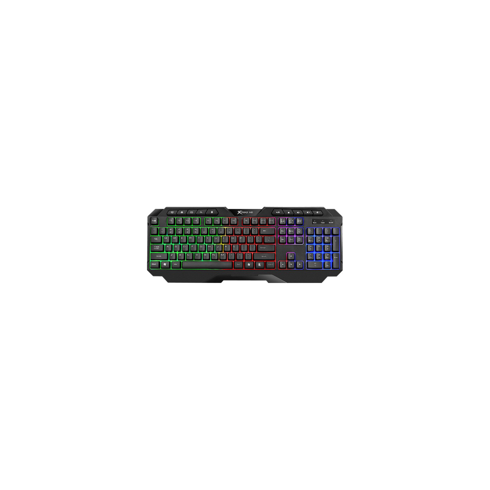 Клавиатура Xtrike ME KB-306 LED USB UA Black (KB-306UA)