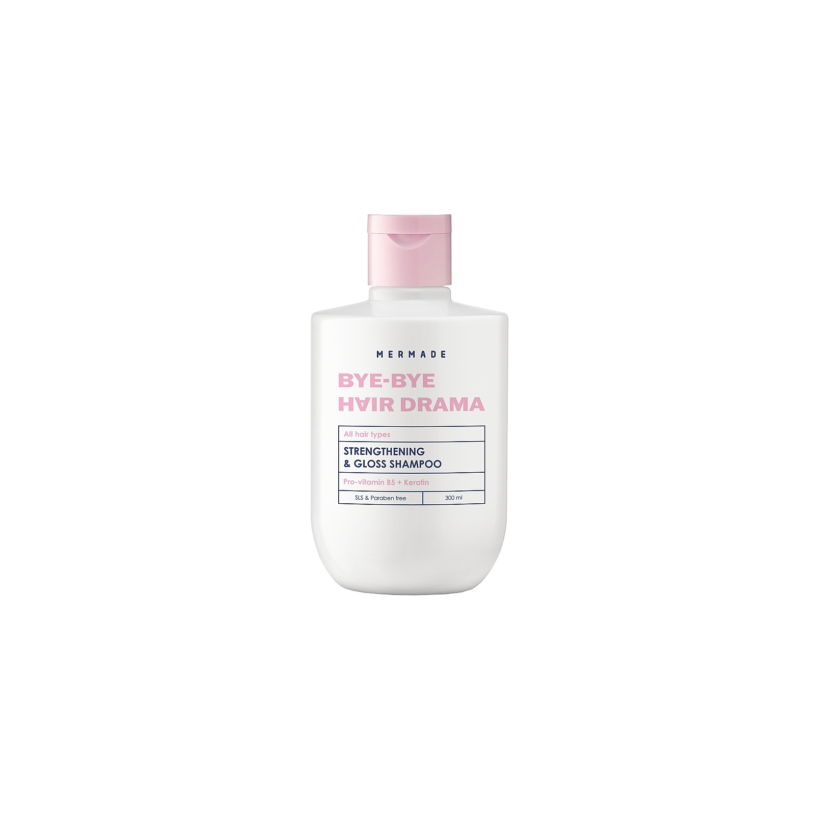 Шампунь Mermade Keratin & Pro-Vitamin B5 Strengthening & Gloss Shampoo Для зміцнення та сяйва волосся 300 мл (4823122900050)