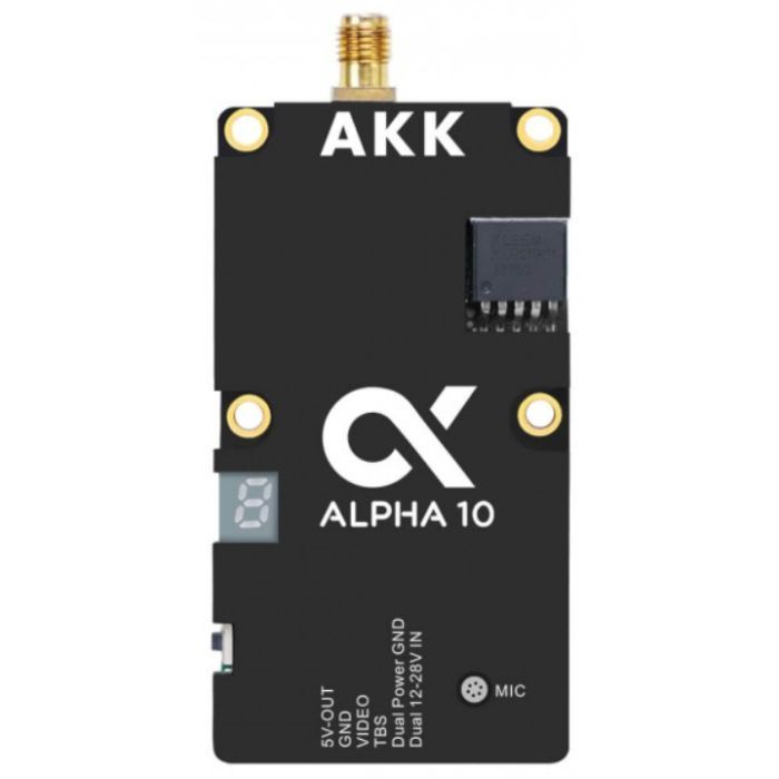 Видеопередатчик (VTX) AKK Alpha 10W 5.8GHz 80CH (A10)