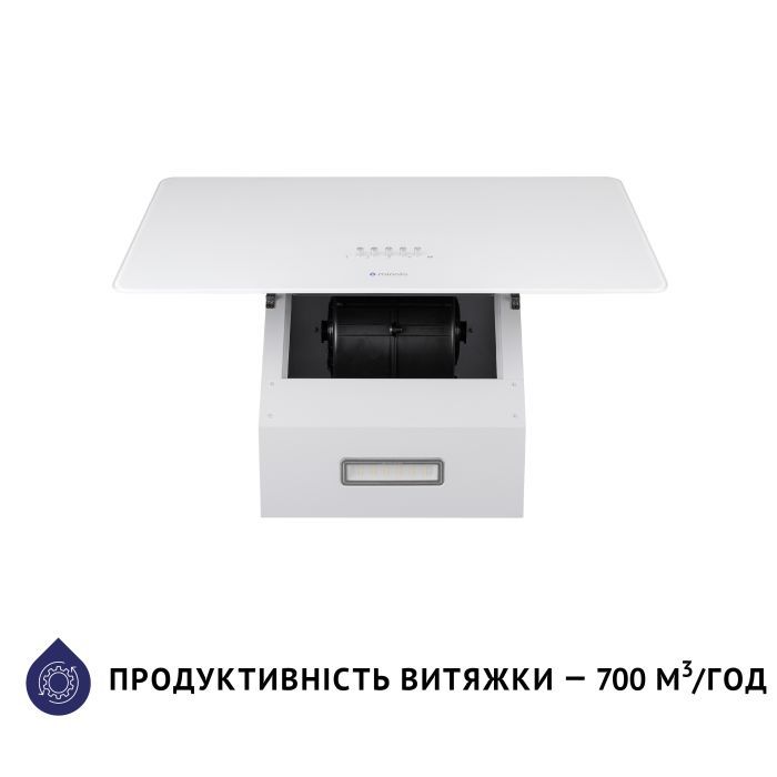 Витяжка кухонна Minola HVS 6224 WH 700 LED зображення 5