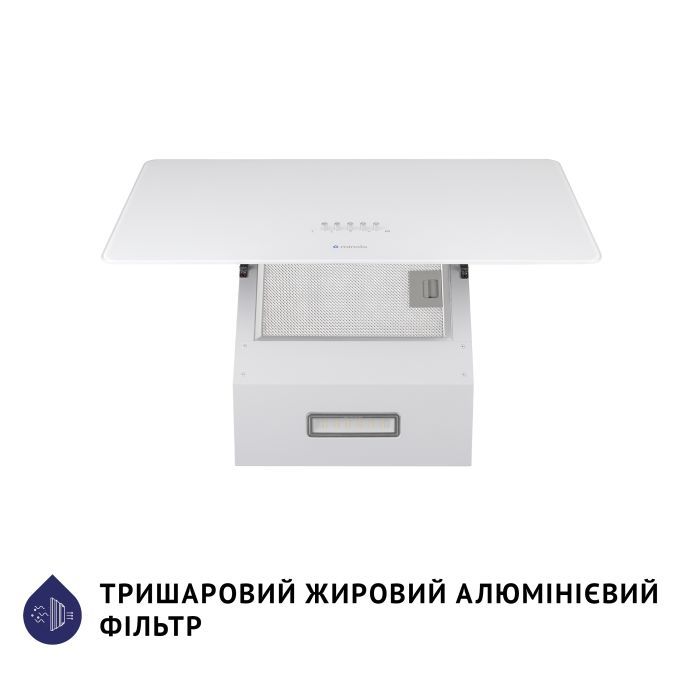 Витяжка кухонна Minola HVS 6224 WH 700 LED зображення 6