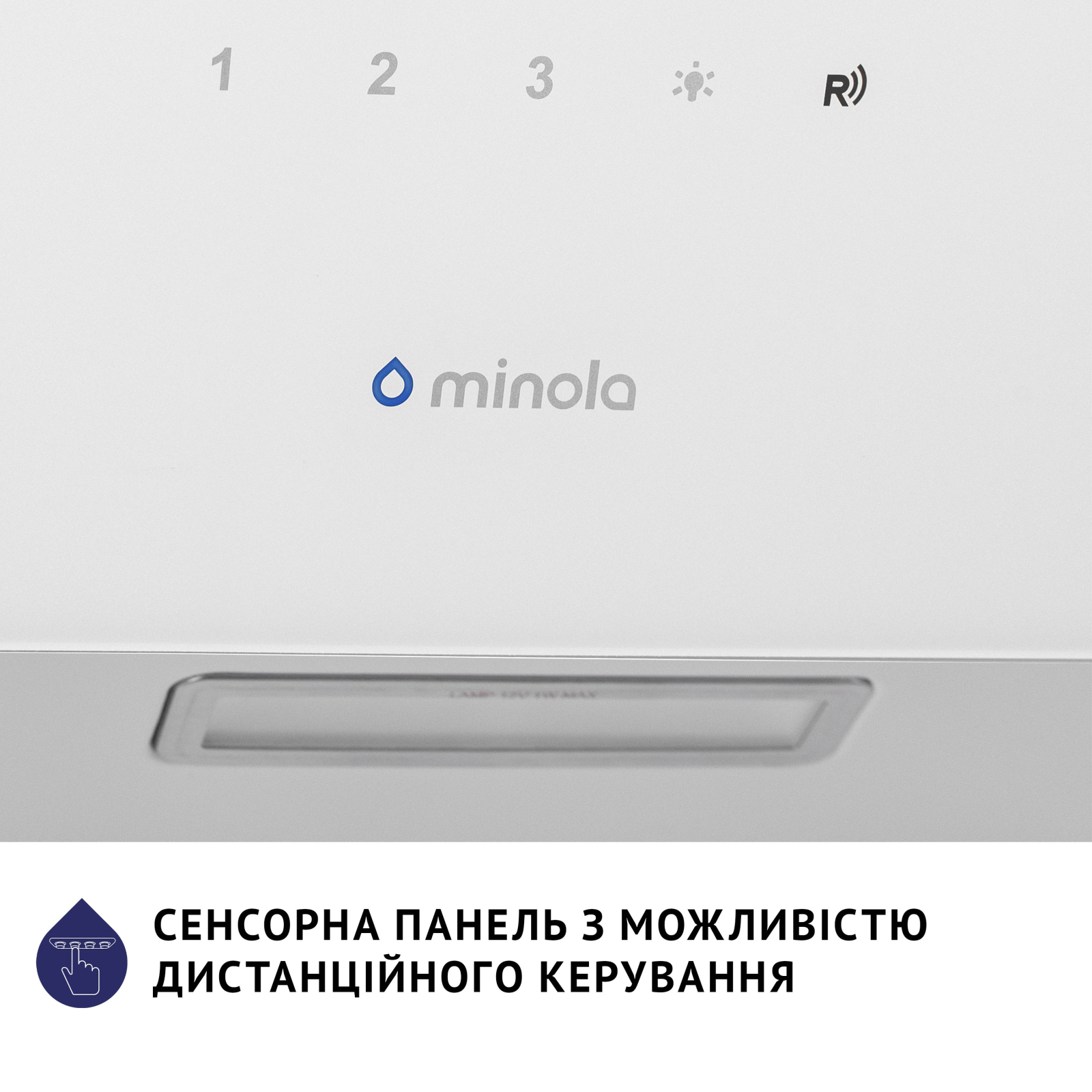 Витяжка кухонна Minola HVS 6224 WH 700 LED зображення 9