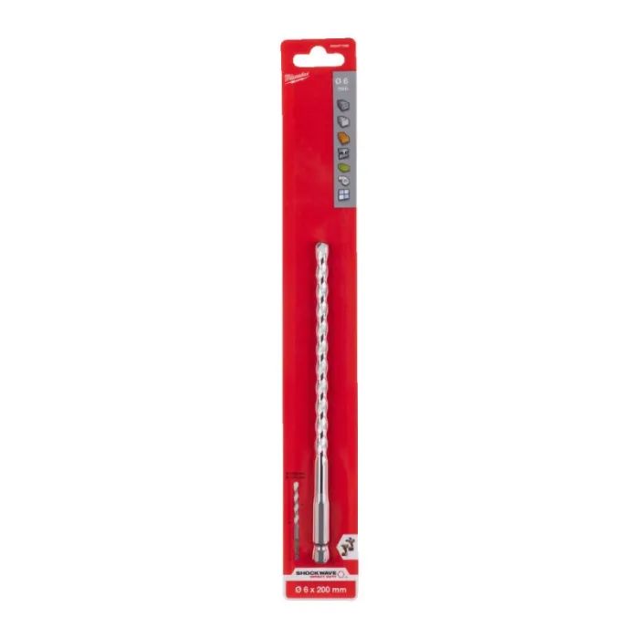 Сверло Milwaukee ShW HEX, 6x200 мм (4932471098)