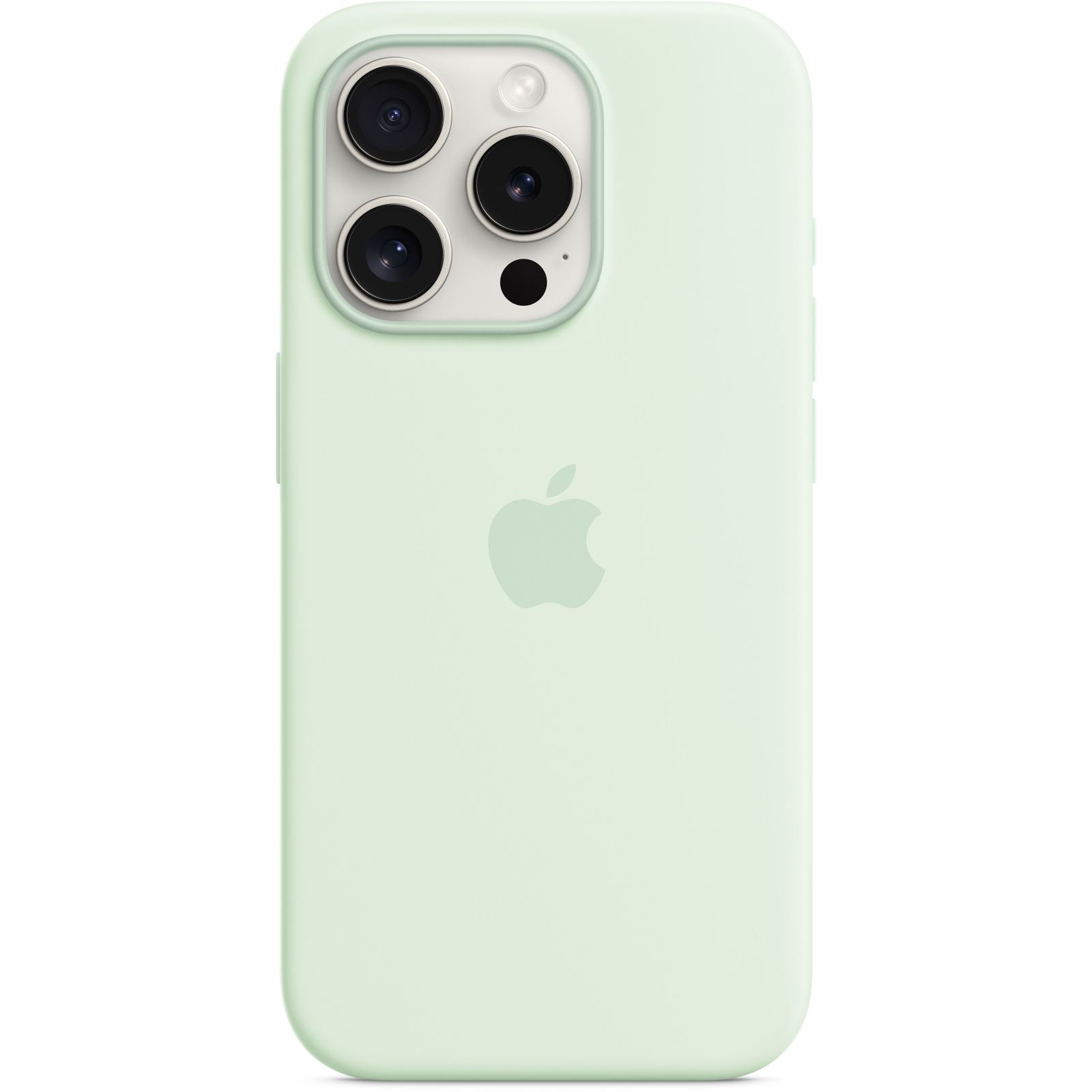 Чехол для мобильного телефона Apple iPhone 15 Pro Silicone Case with MagSafe - Soft Mint,Model A3125 (MWNL3ZM/A)