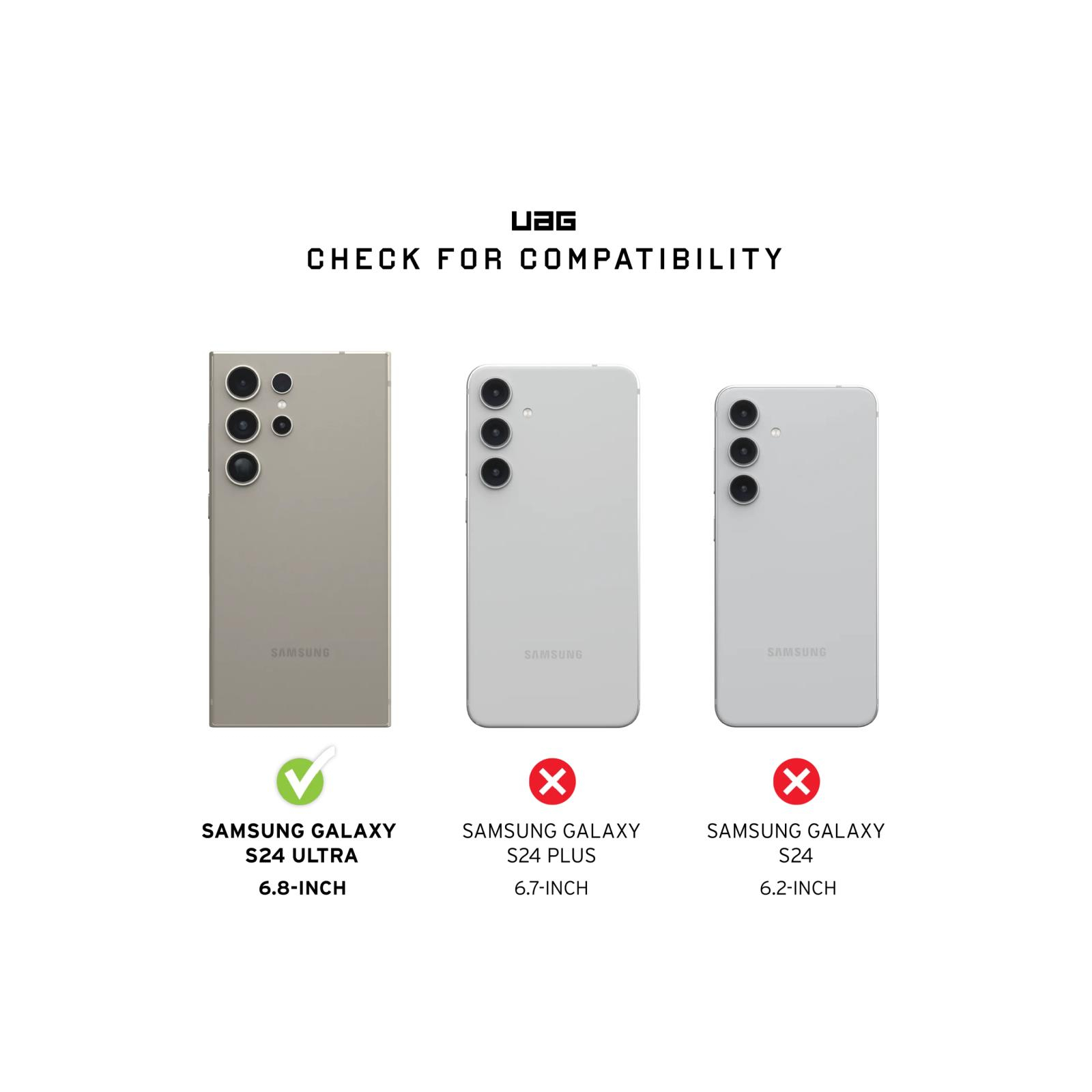 Чохол до мобільного телефона UAG Samsung Galaxy S24 Ultra Pathfinder Clear Pro Ash (214427113131) зображення 10