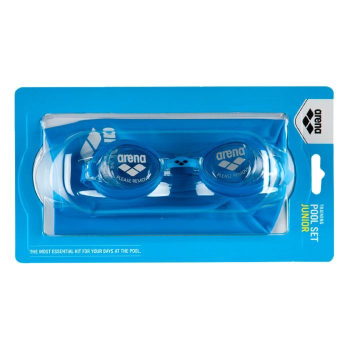 Набор для плавания Arena Pool JR Set (окуляри+шапочка) 92423-070 блакитний, білий Діт OSFM (3468334661354)