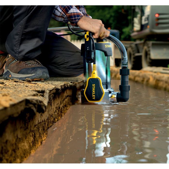 Дренажный насос Stanley 1.1 кВт, для чистой и грязной воды, 1650 л/ч (SXUP1100XDE) изображение 2