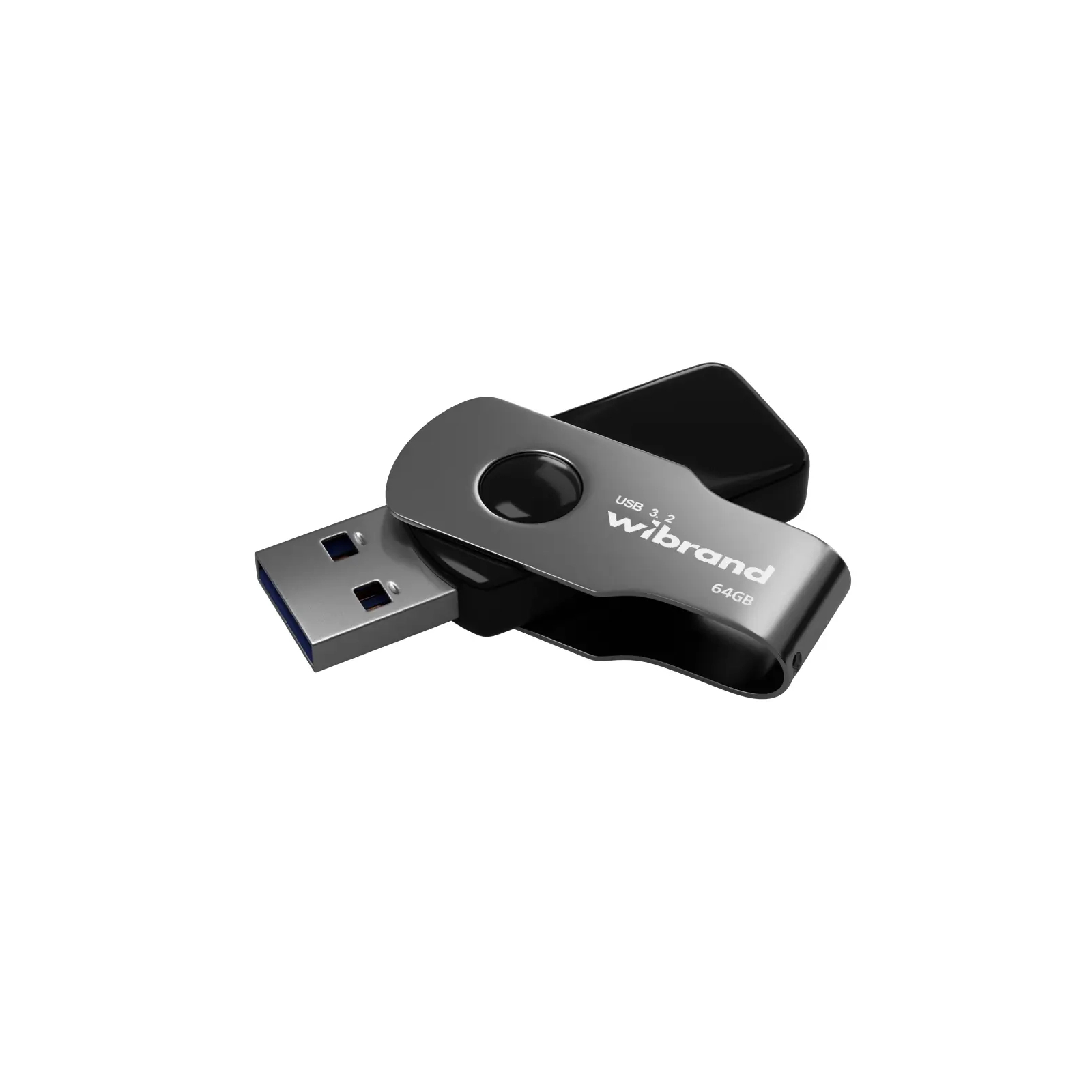 USB флеш накопитель Wibrand 64GB Lizard Black USB 3.2 Gen 1 (USB 3.0) (WI3.2/LI64P9B)