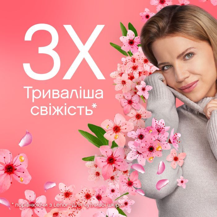 Кондиционер для белья Lenor Вишневый цвет и Шалфей 1200 мл (8700216326612) изображение 4
