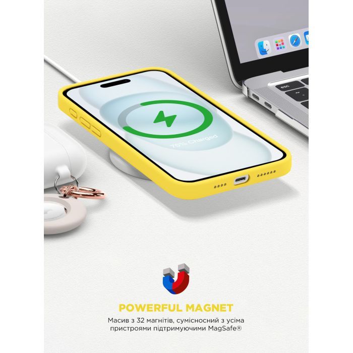 Чехол для мобильного телефона Armorstandart ICON2 MagSafe Apple iPhone 15 Sunshine (ARM77011) изображение 9