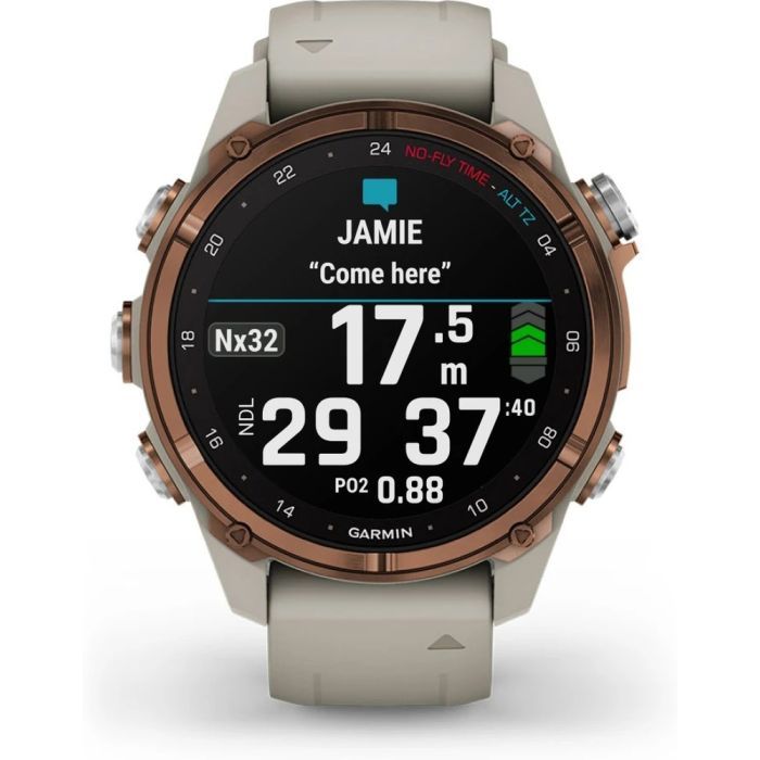Смарт-годинник Garmin Descent Mk3i, 43mm, SKF12 PVD Ti/Fr Gry, Dive Computer, GPS дайвінг комп'ютер (010-02753-14) зображення 2