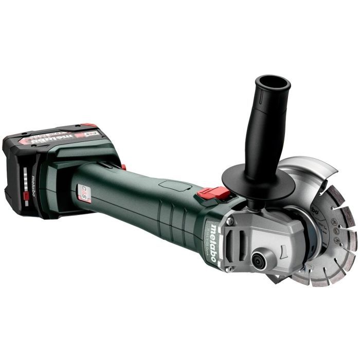 Шлифовальная машина Metabo W 18 L 9-125 125мм, 18В, 2х4Ah, 8500об/мин, 2.3кг (602247510) изображение 2