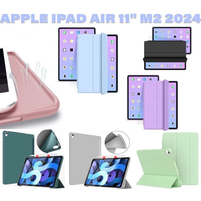 Чохол до планшета BeCover Tri Fold Soft TPU Silicone Apple iPad Air 11" M2/M3 (2024/2025) Light Blue (711409) зображення 6