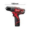Шуруповерт Milwaukee M12 BPD-202C, 2x2Ah, кейс (4933441940) изображение 2