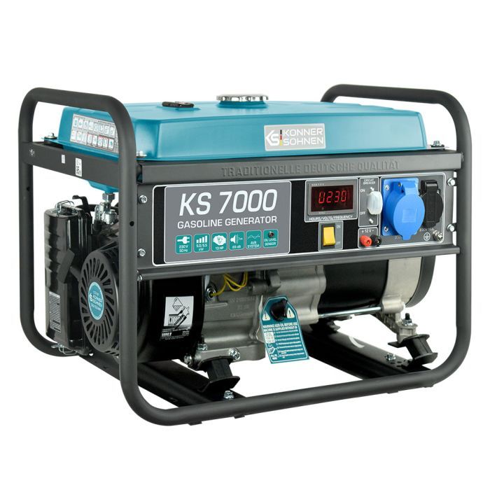 Генератор Konner&Sohnen KS 7000, 230V, 5.5kW, 12/8.3А, ручний запуск (KS7000) зображення 2