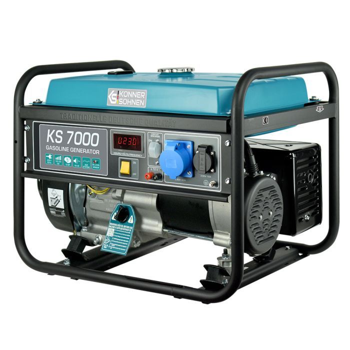 Генератор Konner&Sohnen KS 7000, 230V, 5.5kW, 12/8.3А, ручний запуск (KS7000) зображення 3