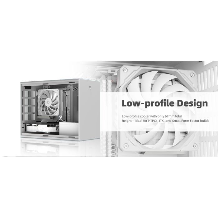 Кулер для процессора ID-Cooling IS-67-XT White изображение 10