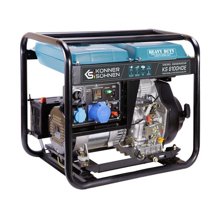 Генератор Konner&Sohnen KS 6100HDE, 5.5KW, дизель, 230V (KS6100HDE) зображення 2