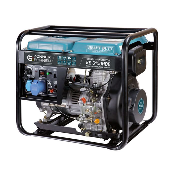 Генератор Konner&Sohnen KS 6100HDE, 5.5KW, дизель, 230V (KS6100HDE) зображення 3