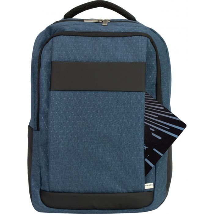 Рюкзак школьный Optima 17" Classic унисекс Синий (O96909-02) изображение 3