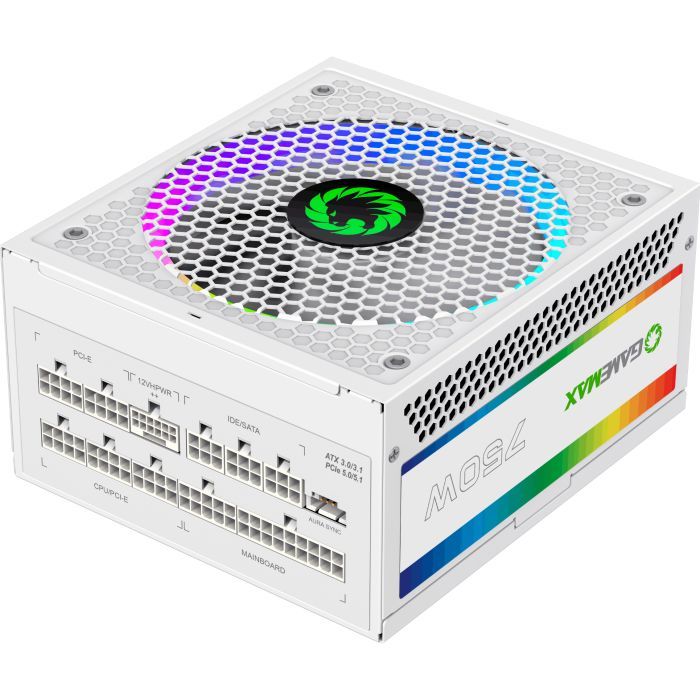 Блок питания Gamemax 750W (RGB 750 PRO WH (ATX3.0/3.1 PCI) изображение 6