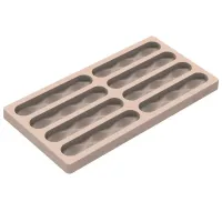Форма для шоколада Silikomart Kit Bar Sisma 120x25 h10 мм, 117x22 h12.5, 29 мл x 8 (CH028 - KIT BAR SISMA)