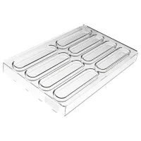 Форма для шоколада Silikomart Kit Bar Sisma 120x25 h10 мм, 117x22 h12.5, 29 мл x 8 (CH028 - KIT BAR SISMA) изображение 4