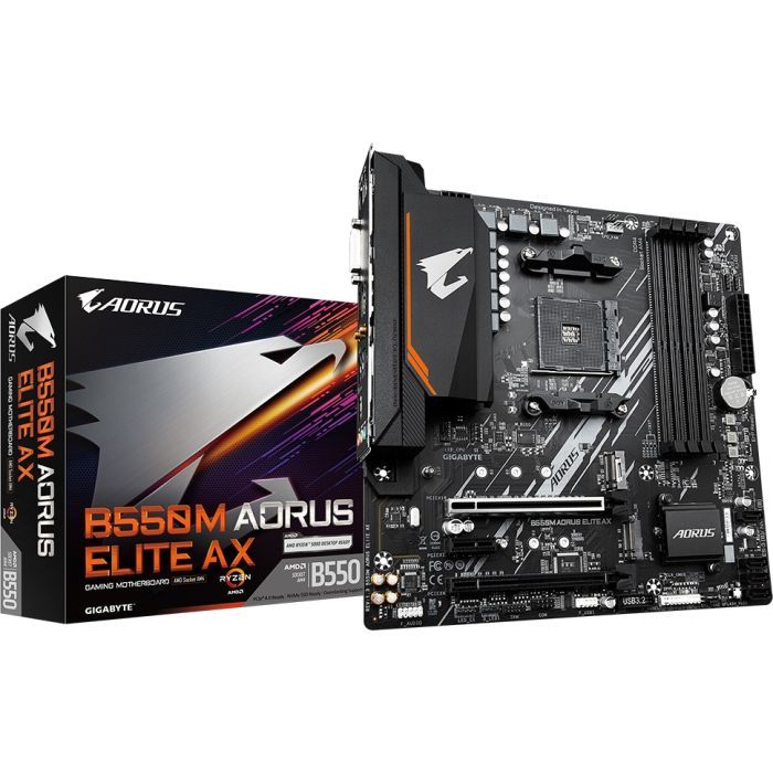 Материнська плата GIGABYTE B550M AORUS ELITE AX зображення 5