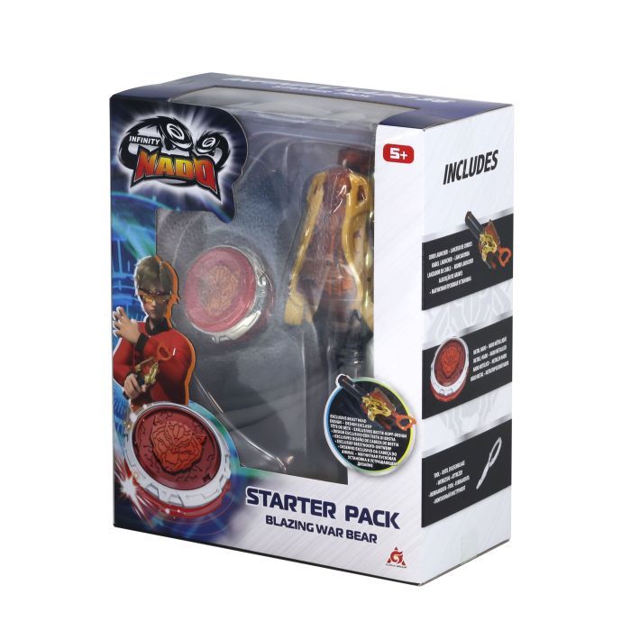 Волчок Infinity Nado VI серия Starter Pack Blazing War Bear Горящий Боевой Медведь (EU654112)