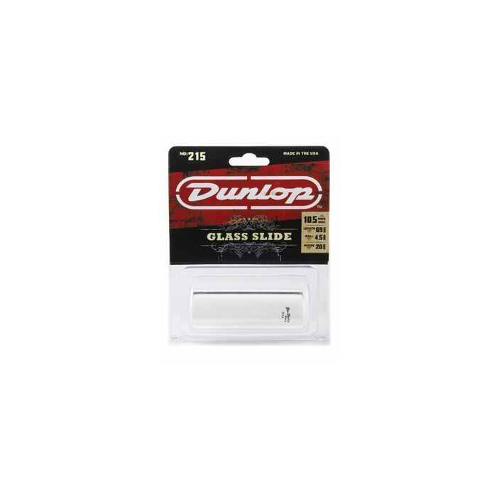 Слайдер для гитары Jim Dunlop Heavy Wall Medium Glass Slide (215) изображение 3