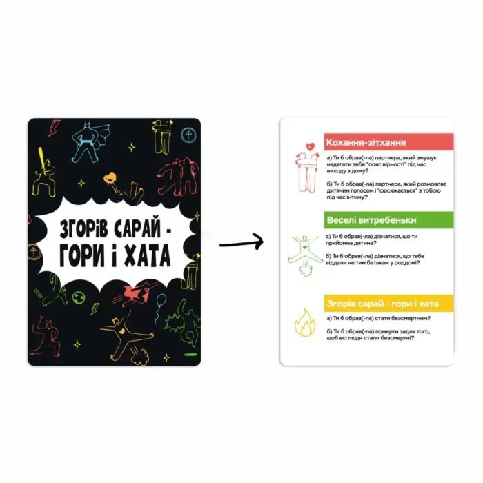 Настольная игра Memo Games Сгорел сарай – гори и дом (укр.) (m-0023/0025) изображение 3